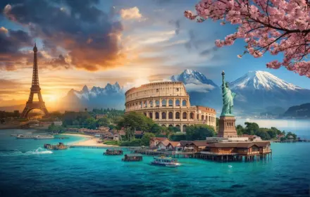 International travel packages with visa support and flight booking for global destinations